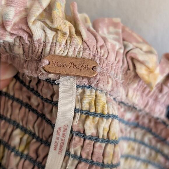 Free People Women's Bluebell Mixed Print Cotton Maxi Dress Antique Combo Size S - Picture 10 of 15